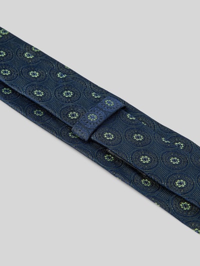 Monti Seidenkrawatte mit Overall-Print (7 cm) Gruen 3