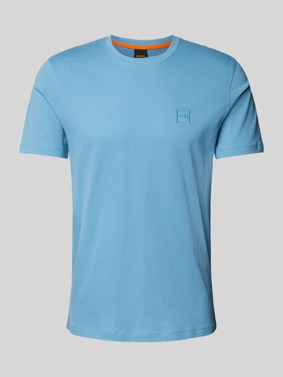 BOSS Orange T-shirt met labeldetail Oceaanblauw - 2