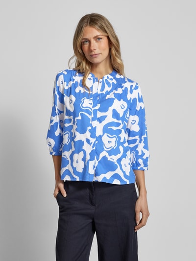 comma Casual Identity Blouse met 3/4-mouwen Blauw - 4