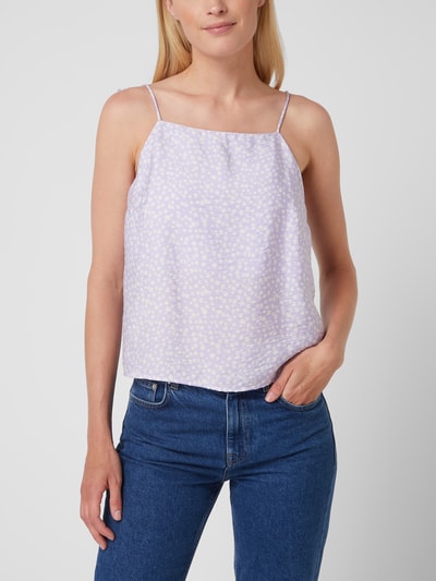 EDITED Top met bloemenmotief, model 'Alla' Paars - 4