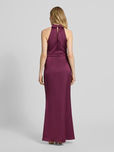 Rinascimento Abendkleid mit Zierfalten Bordeaux 5