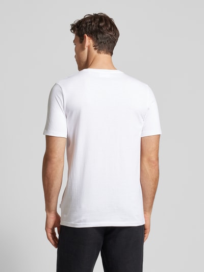 Lindbergh T-Shirt mit Label-Print Modell 'Copenhagen' Weiss 5