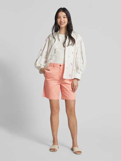 Gant Regular Fit Shorts mit Gürtelschlaufen Lachs 1