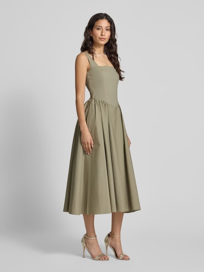 Jake*s Cocktail Cocktailkleid mit Karree-Ausschnitt Khaki 1