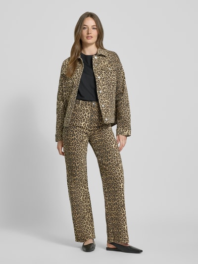 Vero Moda Oversized Jeansjacke aus Baumwollmix Modell 'TESSA' Sand 1