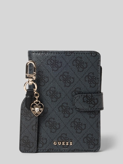 Guess Portemonnaie mit Logo-Applikation Modell 'Gift' Anthrazit 1