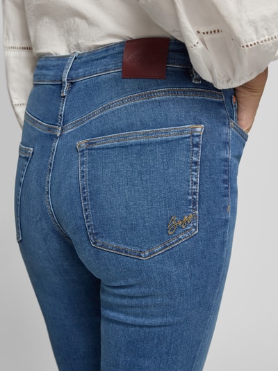 BOSS Orange Jeansy w kroju bootcut z mieszanki bawełny model 'C-JACKIE MR' Ciemnoniebieski 3