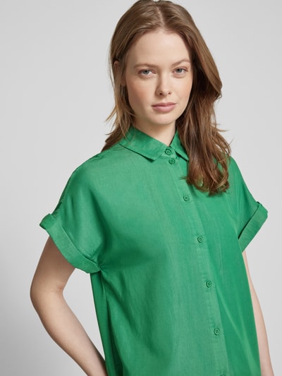 Jake*s Casual Overhemdblouse met knoopsluiting Grasgroen - 3