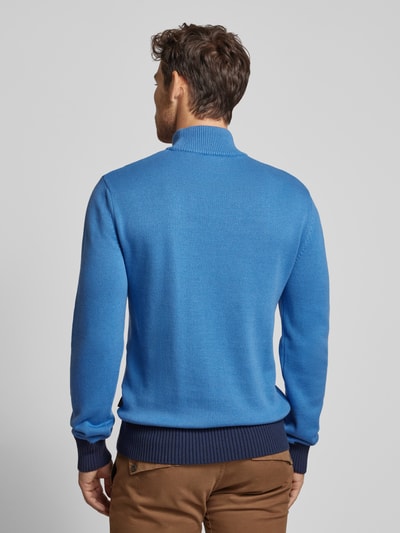 Napapijri Gebreide pullover met turtleneck, model 'SARDONA' Blauw - 5