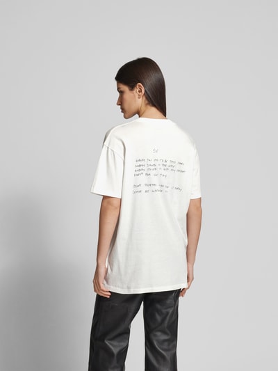 Anine Bing Oversized T-Shirt aus reiner Baumwolle Ecru 5