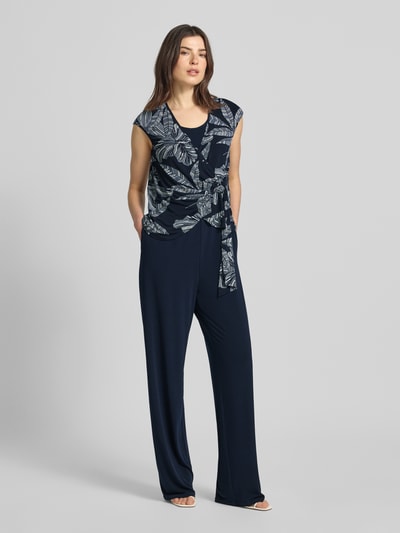 Vera Mont Kombinezon w stylu kopertowym o kroju relaxed fit Granatowy 1