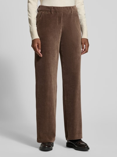 Brax Cordhose mit elastischem Bund und Eingrifftaschen Modell 'MAINE' Taupe 4