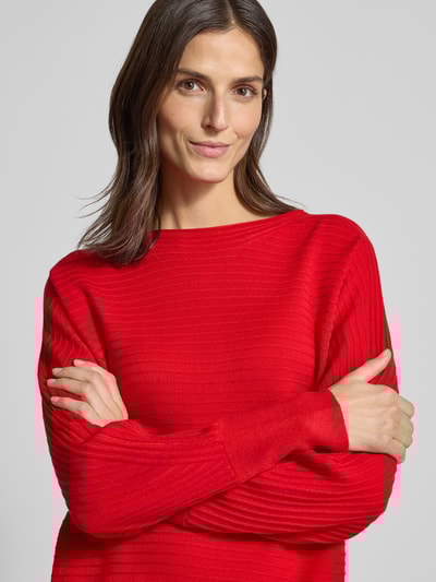 s.Oliver RED LABEL Relaxed Fit Pullover aus Viskose-Mix Rot 3