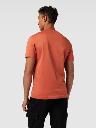 CK Calvin Klein T-shirt met labeldetail Terracotta - 5