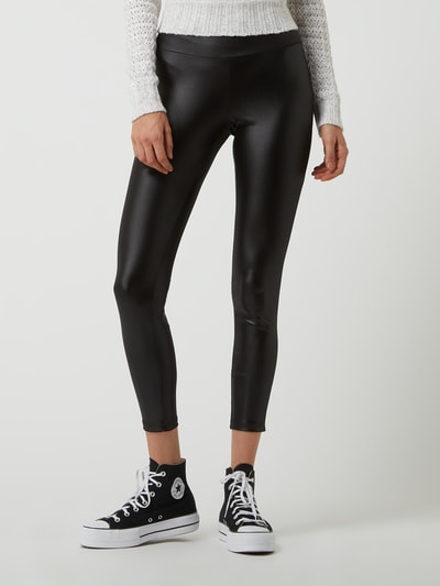 URBAN CLASSICS Legging in leerlook Zwart - 4