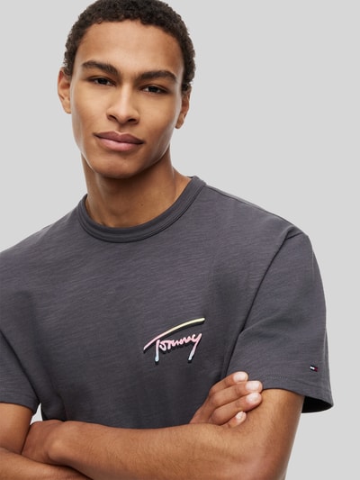Tommy Jeans Relaxed Fit T-Shirt aus reiner Baumwolle Black 3