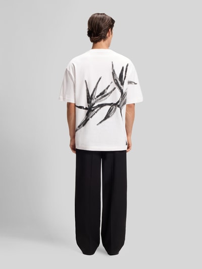 HUGO Oversize T-shirt met rugprint model 'DARISO' Wit - 5