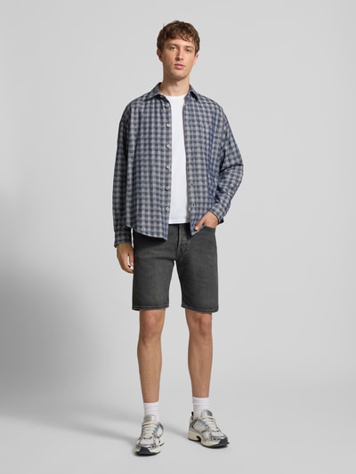 Levi's® Wide Fit Jeansshorts aus Baumwoll-Mix Modell '501® Original' Anthrazit 1