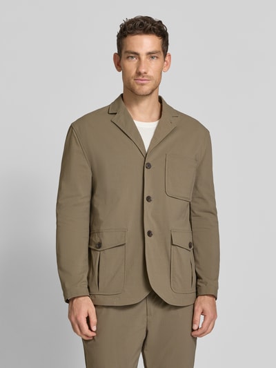 Selected Homme Regular Fit Anzugsakko mit Reverskragen Modell 'HALLS HYBRID' Oliv 4