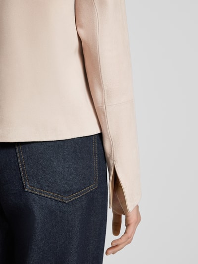 Windsor Lederjacke mit Umlegekragen Stein 3