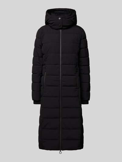 NAUTGÅRD Gewatteerde lange jas met Sorona® Aura-vulling Zwart - 2