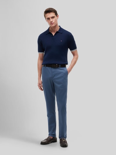 Tommy Hilfiger Slim Fit Chino aus Baumwoll-Mix Modell 'BLEECKER' Rauchblau 1