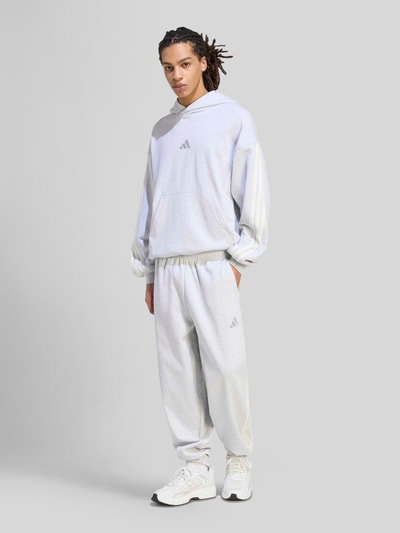 adidas Sportswear Spodnie dresowe o kroju regular fit z czystej bawełny Jasnoszary 1