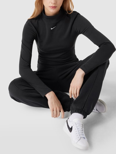 Nike Tight Fit Longsleeve mit Stehkragen Black 3