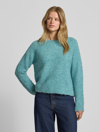 Only Regular fit gebreide pullover, model 'CIROLA' Oceaanblauw gemêleerd - 4