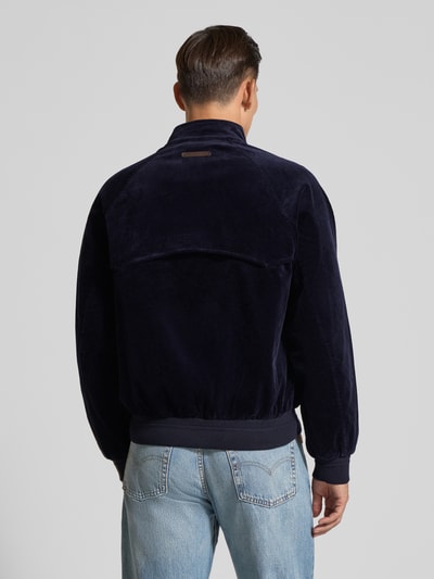 Gant Jacke aus Cord mit Stehkragen und Label-Stitching Dunkelblau 5