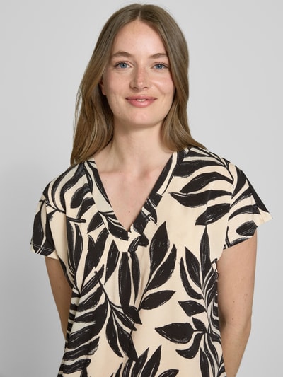 FREE/QUENT Regular Fit Bluse mit V-Ausschnitt Modell 'Floi' Black 3