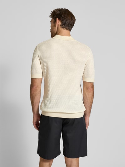 SELECTED HOMME Regular Fit Poloshirt Baumwoll-Lyocell-Mix Modell 'CHANCE' Offwhite 5