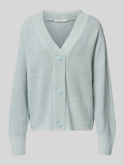Tom Tailor Denim Regular Fit Strickjacke aus Baumwoll-Mix Schilf 2