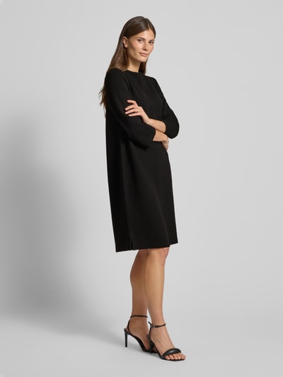 Street One Knielanges Kleid mit Strukturmuster BLACK 1