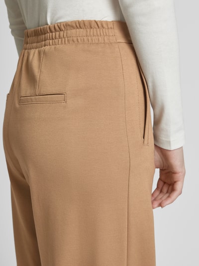 Drykorn Wide Leg Stoffhose mit Gesäßtaschen Modell 'FAE' Camel 3