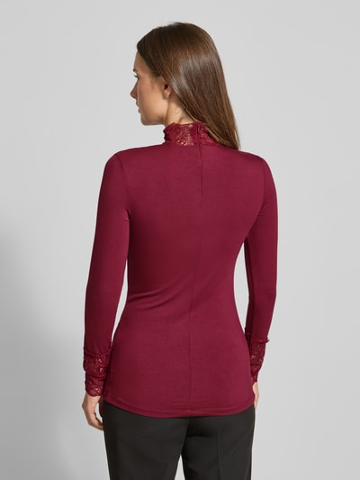 Soyaconcept Slim Fit Longsleeve aus Lyocell-Mix Modell 'Marica' Bordeaux 5