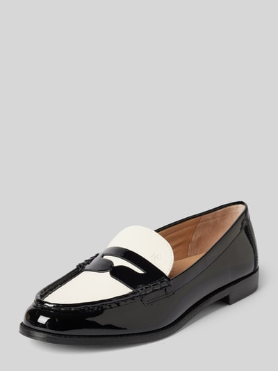 Lauren Ralph Lauren Loafers in Two-Tone-Machart Modell 'WYNNIE' Black 1