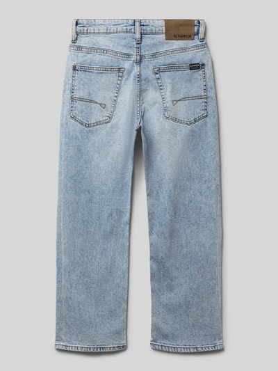 Garcia Straight Fit Jeans mit Logo-Patch Modell 'Ilyano' Hellblau 3