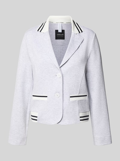 Marc Cain Blazer mit Reverskragen Hellgrau Melange 2