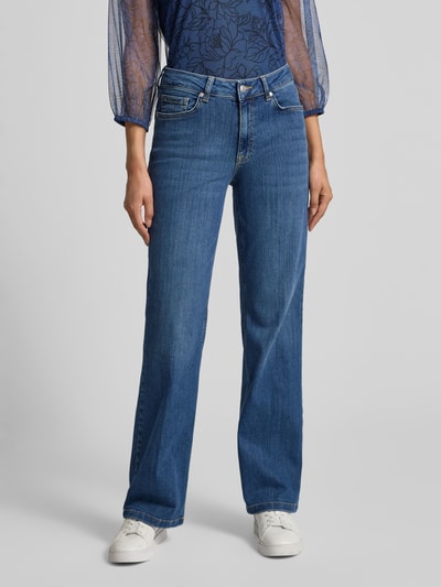 More & More Jeansy z szerokimi nogawkami i 5 kieszeniami Niebieski 4