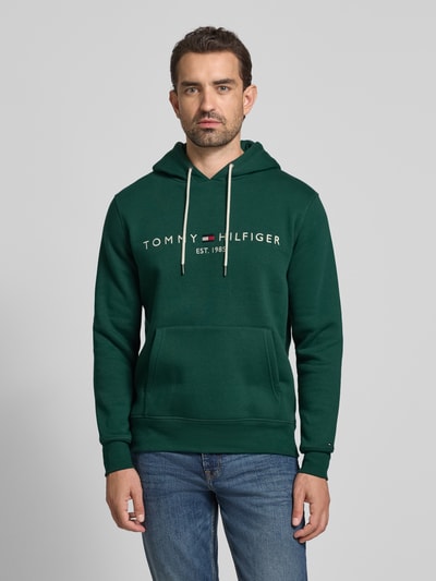 Tommy Hilfiger Oversized hoodie van katoenmix Flessengroen - 4