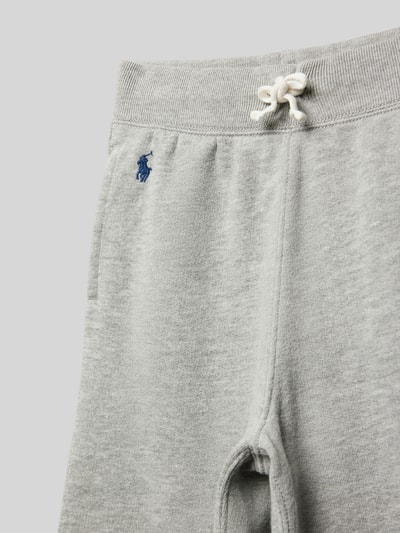 Polo Ralph Lauren Kids Relaxed Fit Sweatpants mit Eingrifftaschen Mittelgrau Melange 2