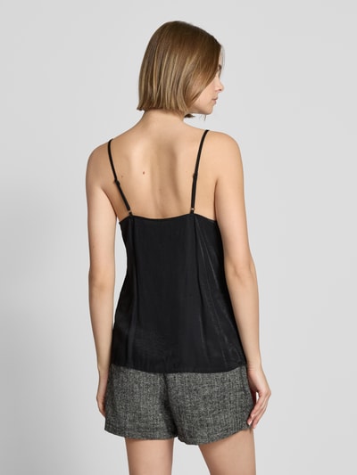 Only Regular Fit Trägertop mit Viskose und Mesh-Besatz Modell 'MELVA' Black 5