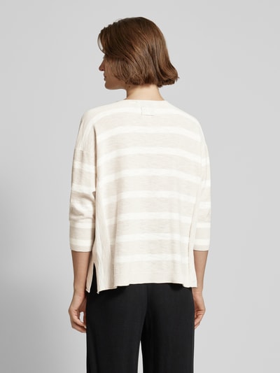 Lieblingsstück Gebreide pullover met boothals, model 'Tahia' Beige - 5