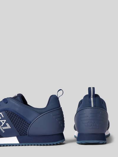 EA7 Emporio Armani Sneakers met labeldetails, model 'BLACK AND WHITE' Marineblauw - 2