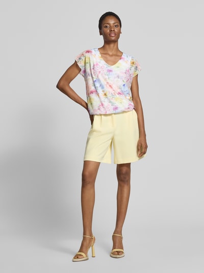 ZABAIONE T-shirt in all-over look model 'Pa44ndora' Lichtroze gemêleerd - 1