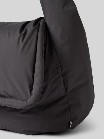 MADS NØRGAARD Handtas met logopatch, model 'Bomb' Donkergrijs - 3