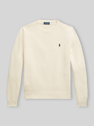 Polo Ralph Lauren Relaxed Fit Pullover aus reiner Baumwolle Offwhite 2