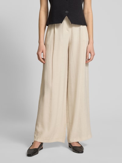 Christian Berg Woman Stoffen broek met zijzakken Ecru - 4