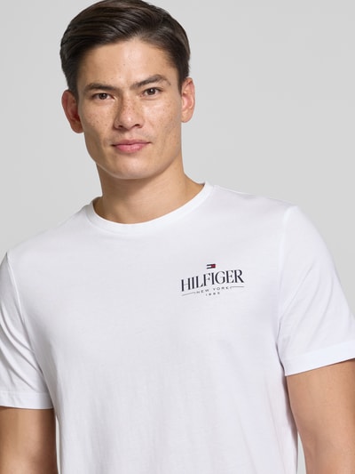 Tommy Hilfiger Regular Fit T-Shirt aus reiner Baumwolle Weiss 3